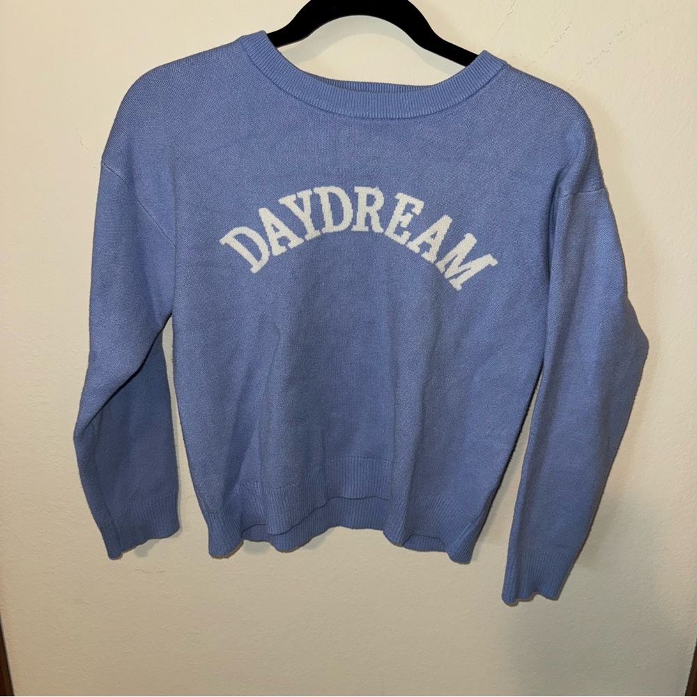 Pinque Harper Crewneck Pullover Light Blue Size Large 14